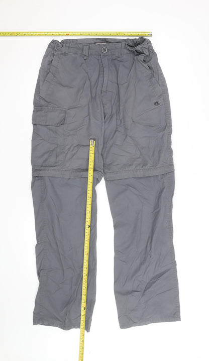 Craghoppers Mens Grey Convertible Cargo Trousers M Regular
