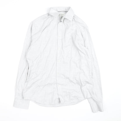 Marks and Spencer Autograph Men’s White Cotton Long Sleeve Shirt M