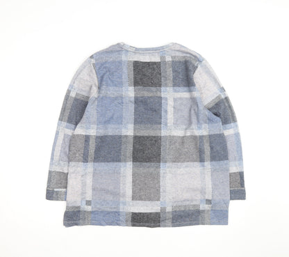 Marks and Spencer Women's Multicoloured Check Pullover Jumper Size 20