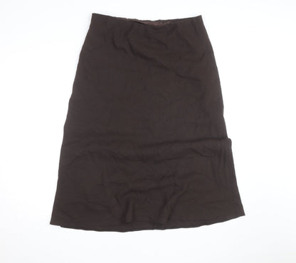 Marks and Spencer Women’s Brown Midi Pencil Skirt Size 16 Lined Workwear