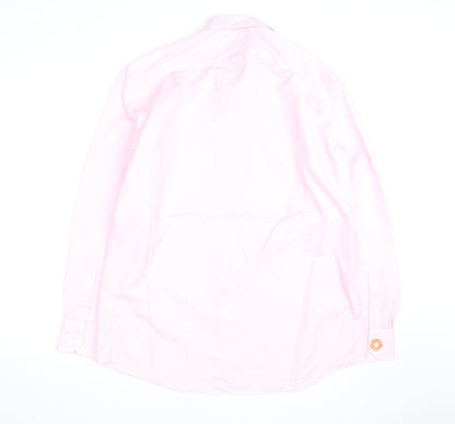 Marks and Spencer Men’s Pink Regular Fit Cotton Long Sleeve Shirt 16.5in