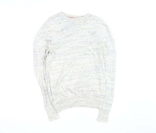 Superdry Men's Grey Small Crew Neck Pullover Jumper
