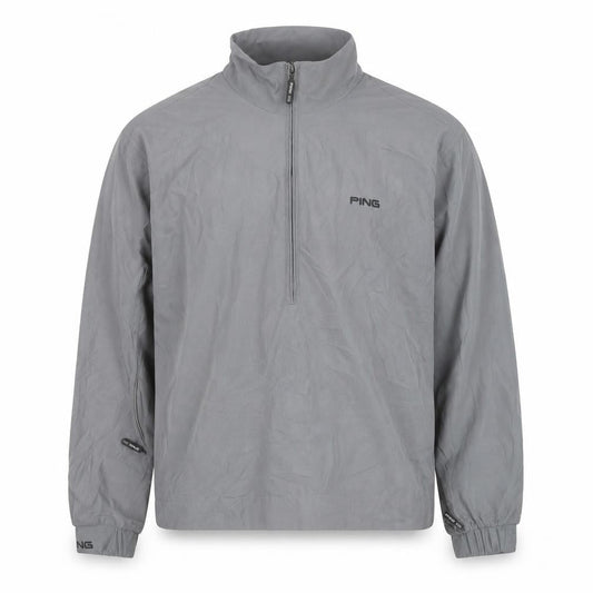 PING Men's Grey Small Windbreaker Golf Jacket Lightweight