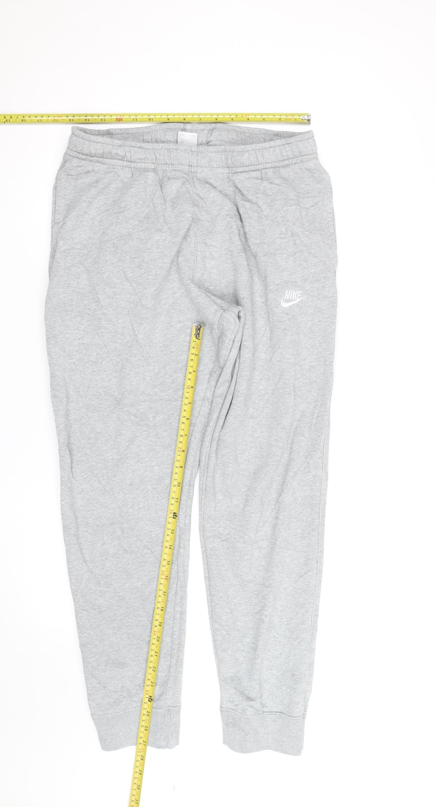 Nike Men's Grey Jogger Sweatpants L Regular Fit Activewear Trousers