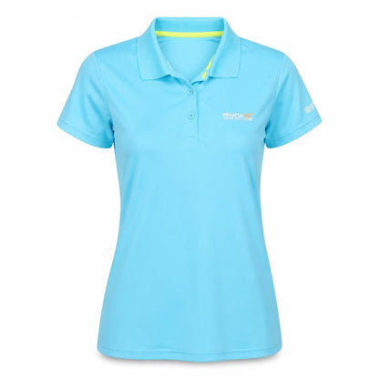 Regatta Women Blue Polo Shirt Size 14 Lightweight Activewear Top