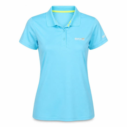 Regatta Women Blue Polo Shirt Size 14 Lightweight Activewear Top