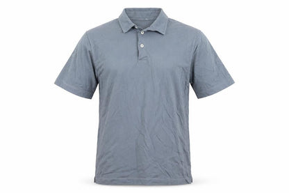 John Lewis Men’s Grey Cotton Polo Shirt Size M Short Sleeve Casual