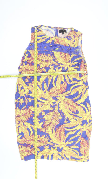 Next Women’s Multicoloured Tropical Shift Dress Size 18 Sleeveless