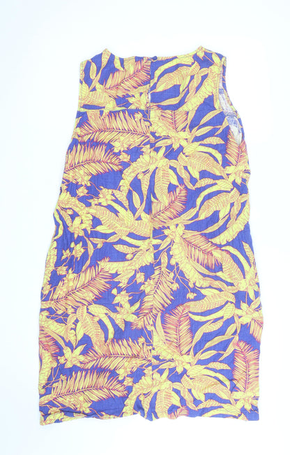 Next Women’s Multicoloured Tropical Shift Dress Size 18 Sleeveless