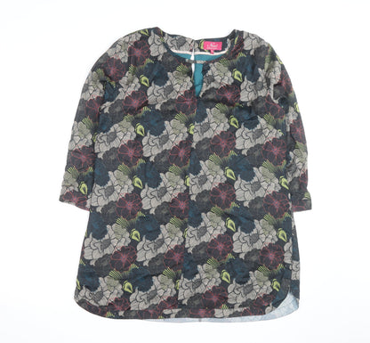 Ness Women’s Multicoloured Floral Tunic Blouse UK 12