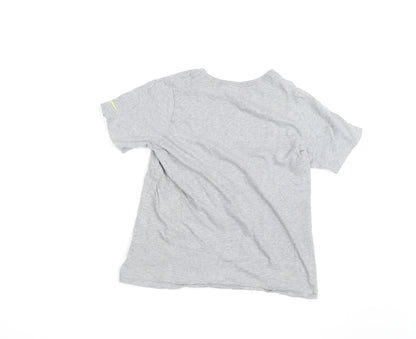 Nike Boys Grey Graphic T-Shirt 12-13 Years Short Sleeve Sports Tee