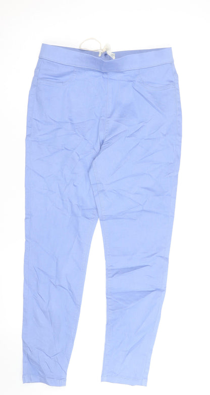 Marks and Spencer Womens Blue Size 12 Slim Jegging Stretch Trousers