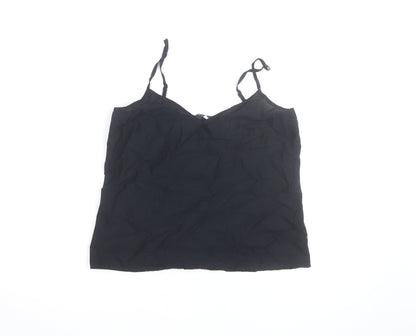 Marks and Spencer Women’s Black Cotton Camisole Vest Top Size 8