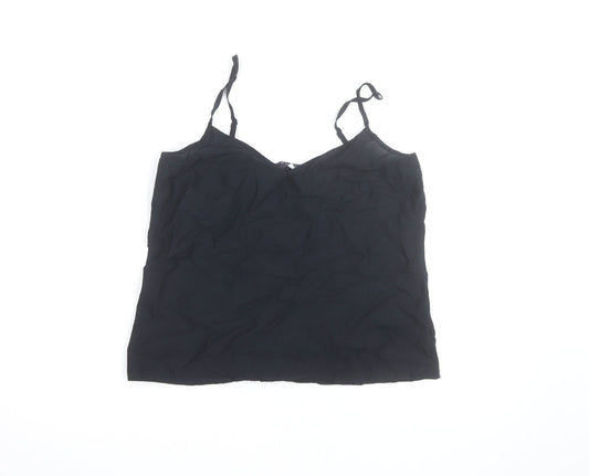 Marks and Spencer Women’s Black Cotton Camisole Vest Top Size 8