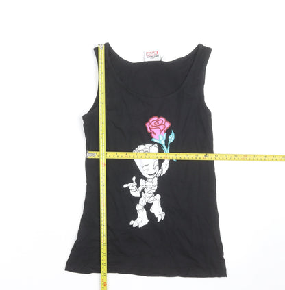 Marvel Guardians of the Galaxy Groot Black Sleeveless Top S