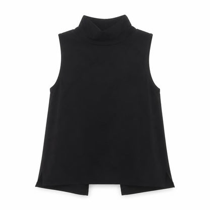 French Connection Women's Black Sleeveless Wrap Blouse Size S