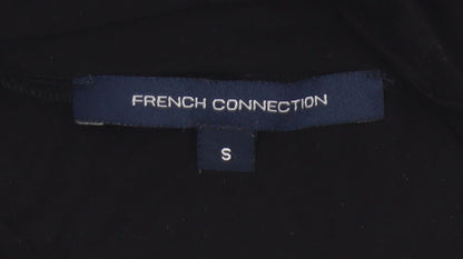 French Connection Women's Black Sleeveless Wrap Blouse Size S