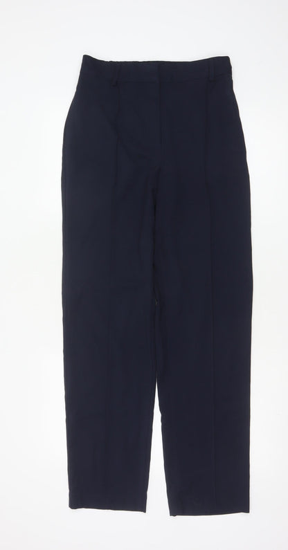 Marks and Spencer Women’s Blue Size 10 The Freya Relaxed Straight Trousers