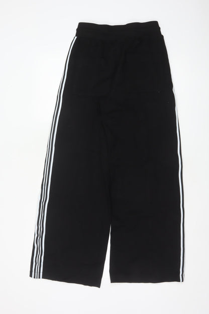 Marks and Spencer Women's Black Size 8 Wide Leg Jogger Trousers