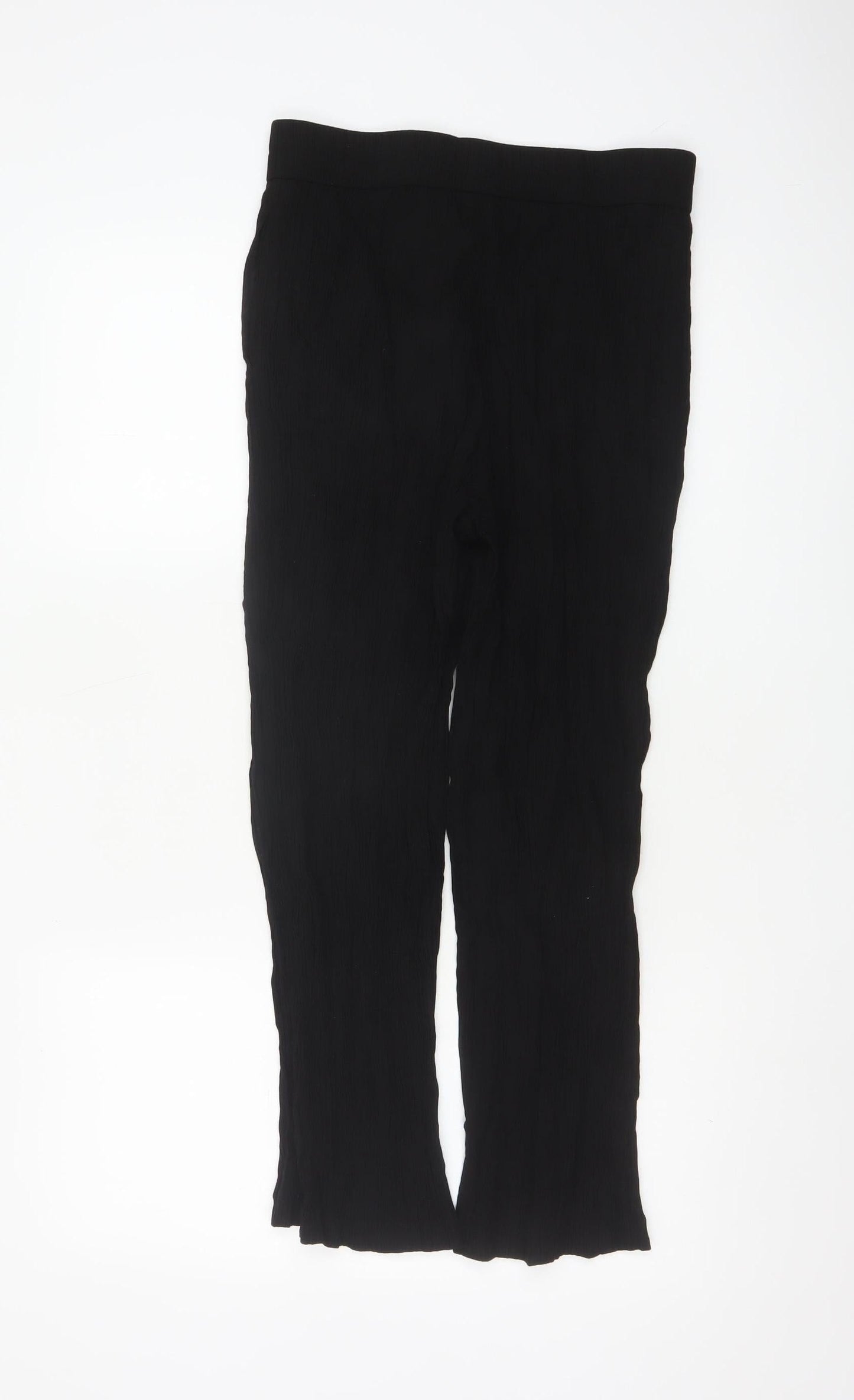 Stradivarius Women's Black Straight Leg Trousers Size S