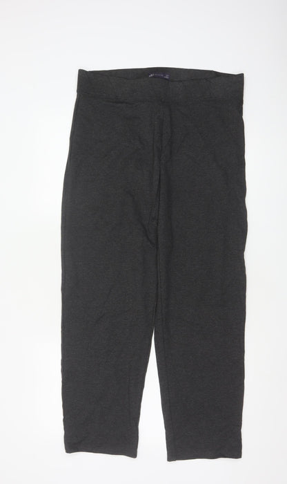 Marks and Spencer Women Grey Size 16 Short Leggings Trousers