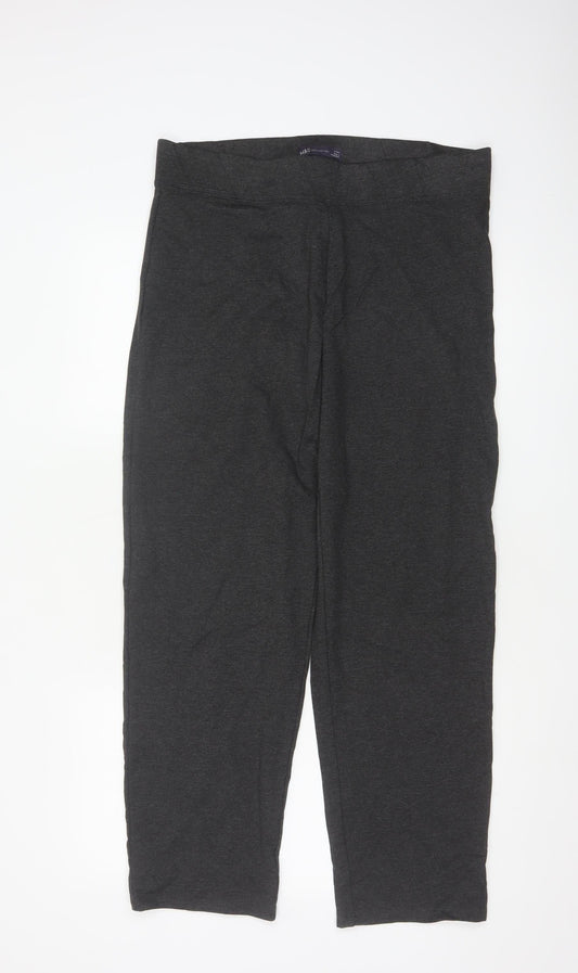 Marks and Spencer Women Grey Size 16 Short Leggings Trousers