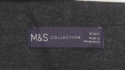 Marks and Spencer Women Grey Size 16 Short Leggings Trousers