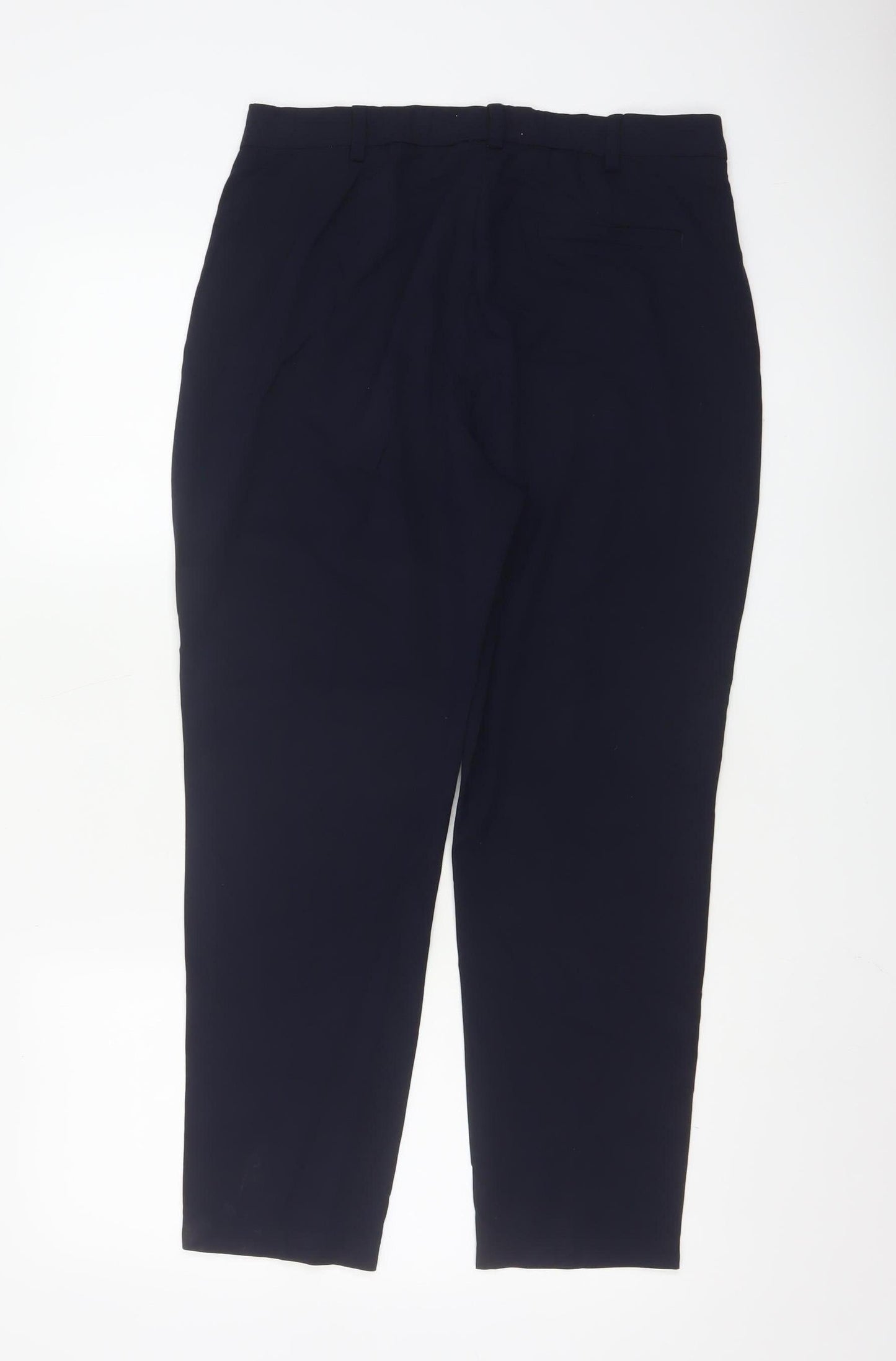 Marks and Spencer Women’s Navy Blue Short Tapered Trousers Size 12