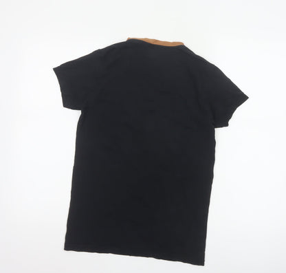 Emporio Armani Men’s Black Slim Fit Crew Neck T-Shirt S