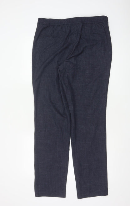 Marks and Spencer Autograph Men's Blue Slim Fit 36L Trousers