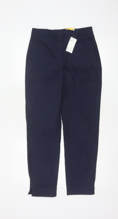 Marks and Spencer Women's Blue Slim Fit Ankle Trousers Size 6