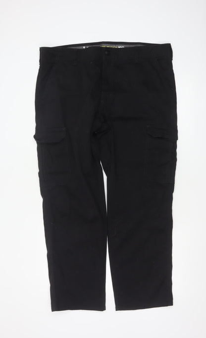 Lee Men’s Black Cargo Trousers W38 L30 Regular Straight Fit