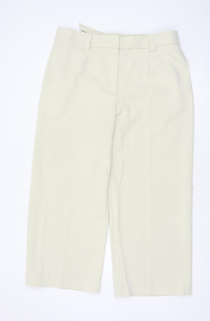 Marks and Spencer Men's Beige Regular Fit Dress Pants Size 18 Belted