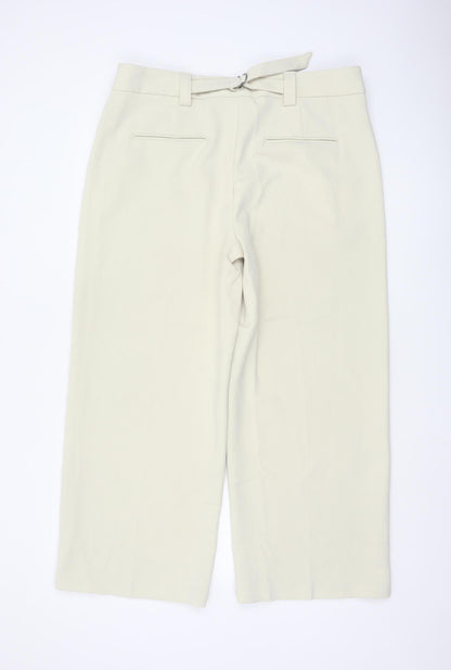 Marks and Spencer Men's Beige Regular Fit Dress Pants Size 18 Belted