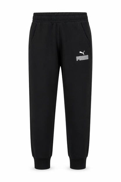 Puma Men's Black Jogger Sweatpants S Regular Fit Fleece