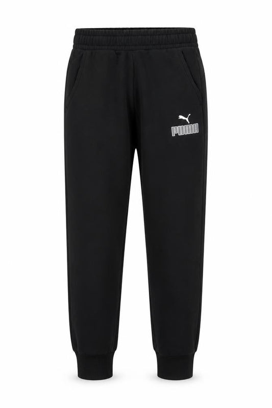 Puma Men's Black Jogger Sweatpants S Regular Fit Fleece