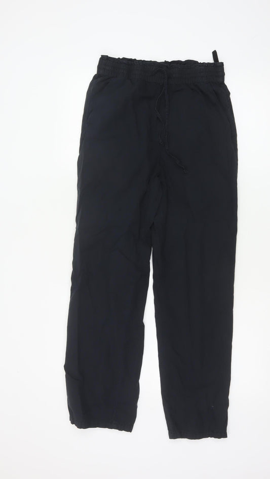 Marks and Spencer Women’s Black Viscose Jogger Trousers Size 8