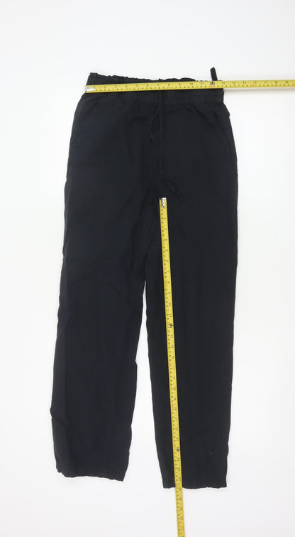 Marks and Spencer Women’s Black Viscose Jogger Trousers Size 8