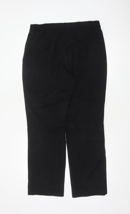 Marks and Spencer Women's Black Size 14 Straight Dress Pants