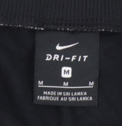 Nike Womens Black Dri-FIT Jogger Trousers M Regular Fit