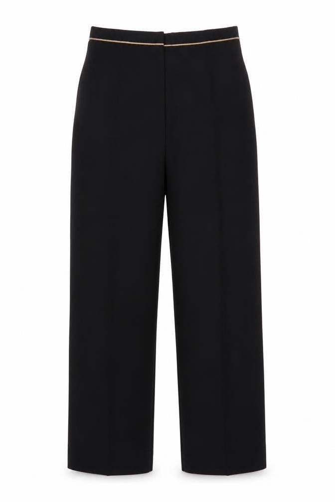 Eastex Women’s Black Polyester Straight Leg Trousers UK 14