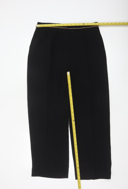 Eastex Women’s Black Polyester Straight Leg Trousers UK 14