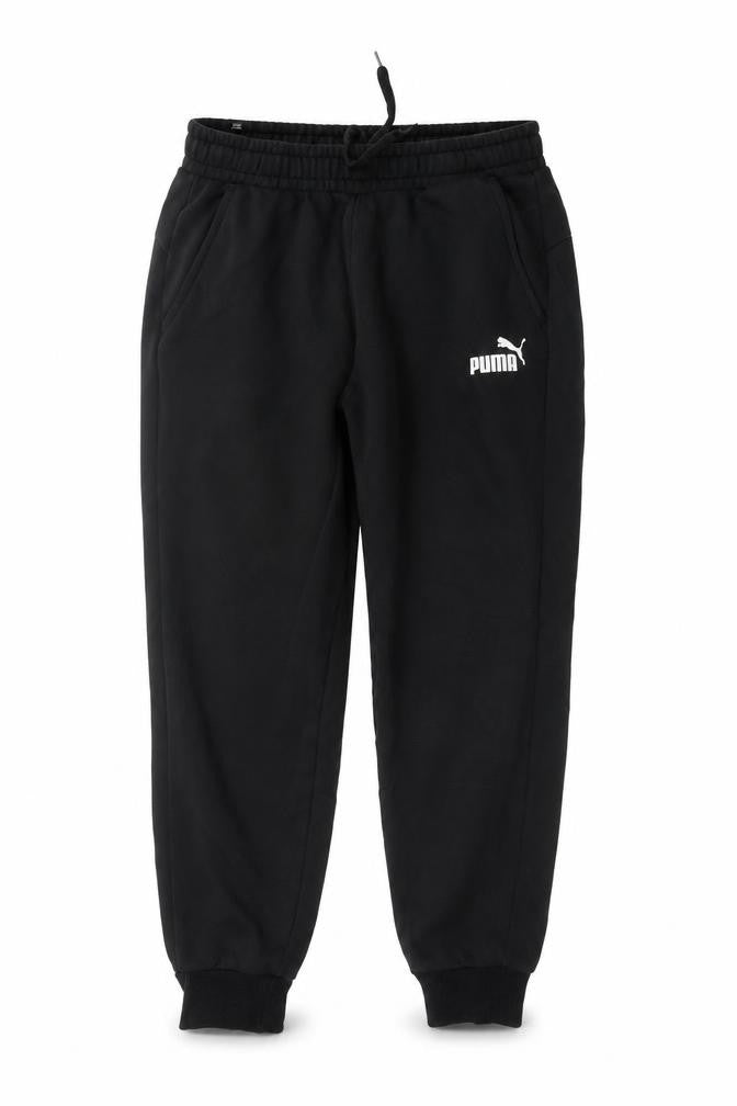 Puma Men's Black Jogger Trousers Medium Regular Fit Fleece