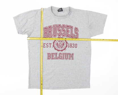 Produit Original Brussels Belgium Grey Graphic Men's Small T-Shirt