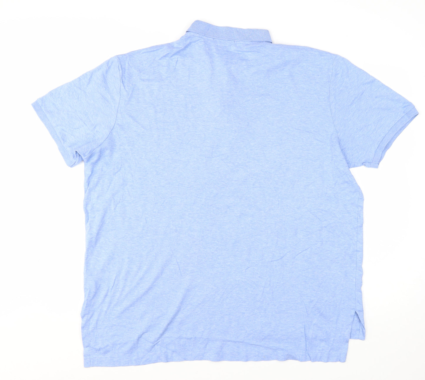 Ralph Lauren Mens Blue XXL Pima Cotton Polo Shirt Classic Fit