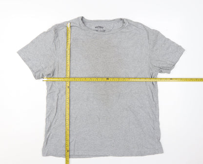 FatFace Men's Grey Organic Cotton Crew Neck T-Shirt Size L