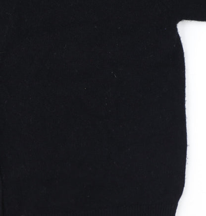 & Other Stories Women Black Wool V-Neck Cardigan Size 12