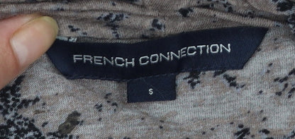 French Connection Women's Brown Sleeveless Wrap Blouse Size S