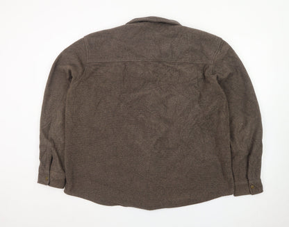 Mountain Warehouse Men’s Brown Wool Blend Shirt Jacket XL