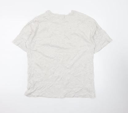 ASOS Design Men's Beige Yosemite Graphic Cotton Crew Neck T-Shirt L